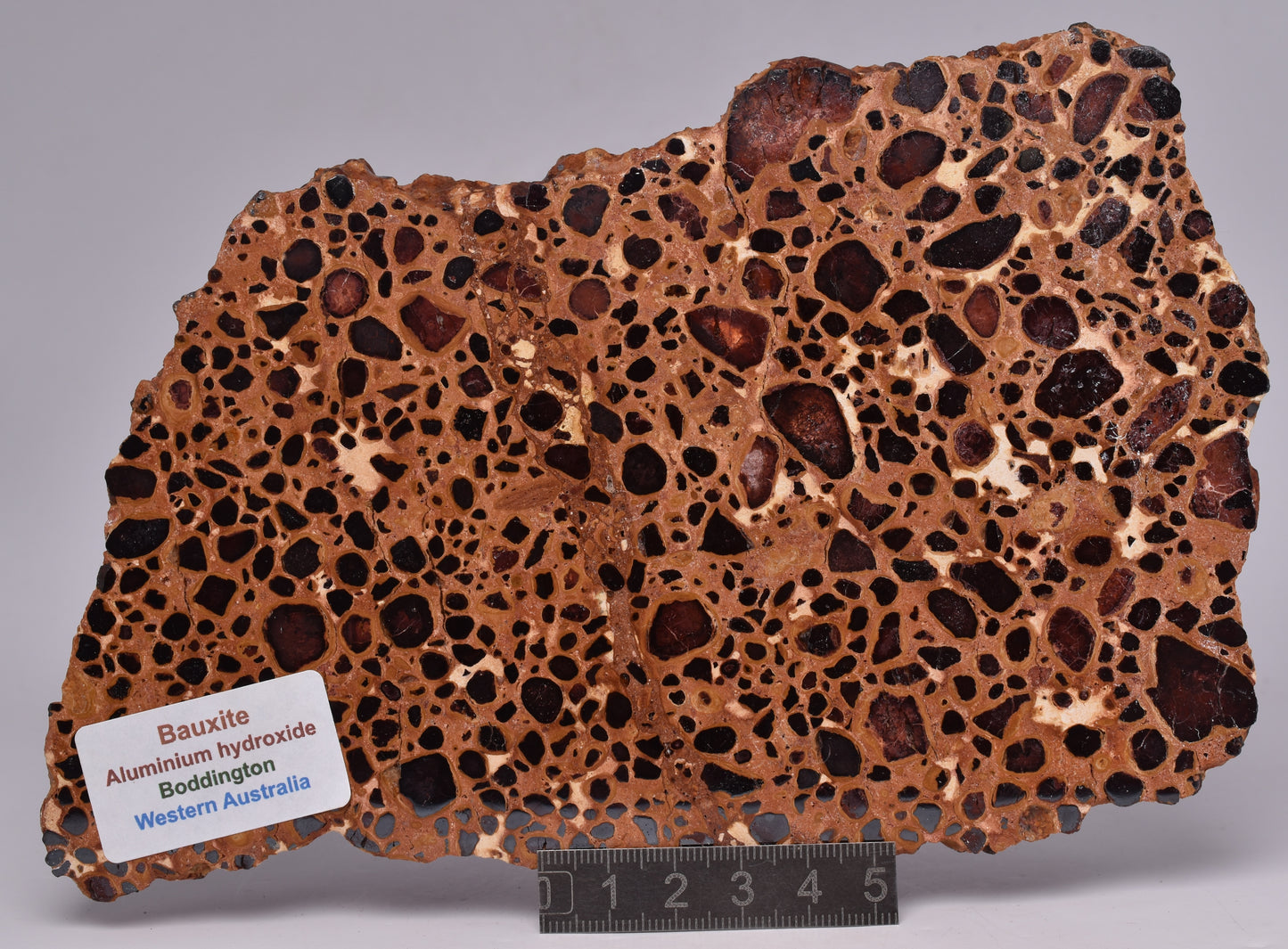 BAUXITE, Aluminium Hydroxide, Polished Slice, Kalgoorlie WA S200