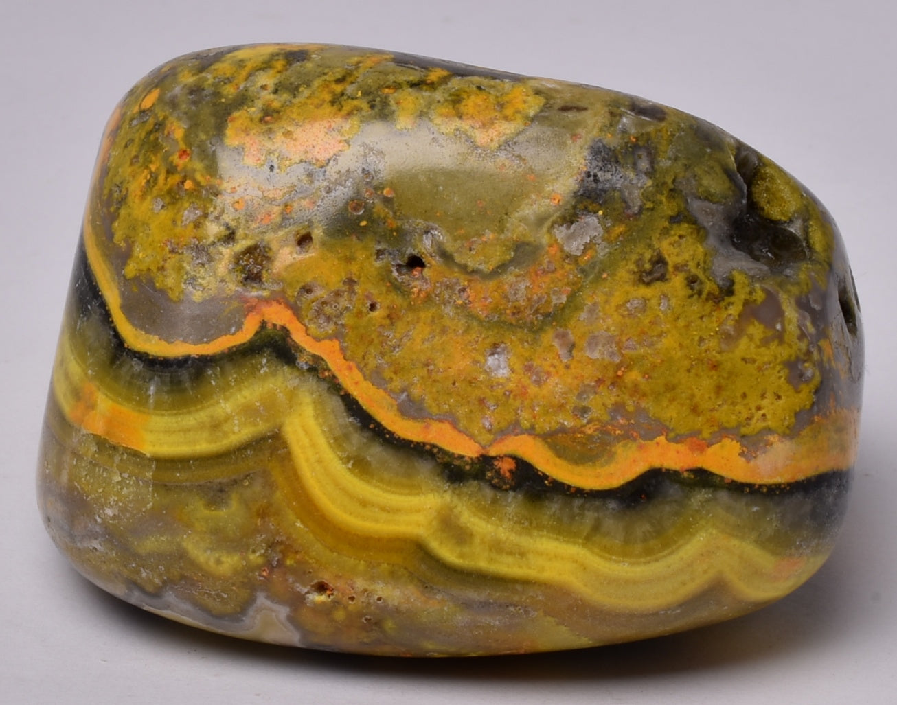 BUMBLEBEE MICROBIALITE JASPER POLISHED FREEFORM, INDONESIA P1007