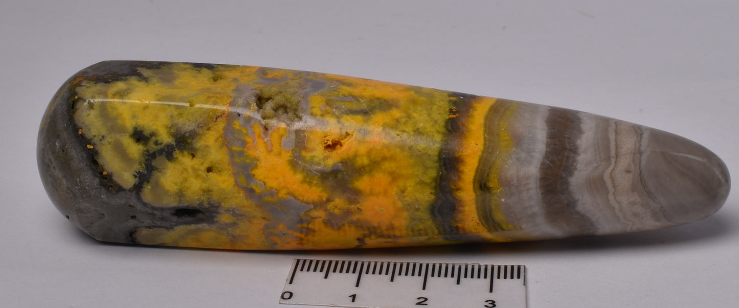 BUMBLEBEE MICROBIALITE JASPER POLISHED WAND, INDONESIA P1011