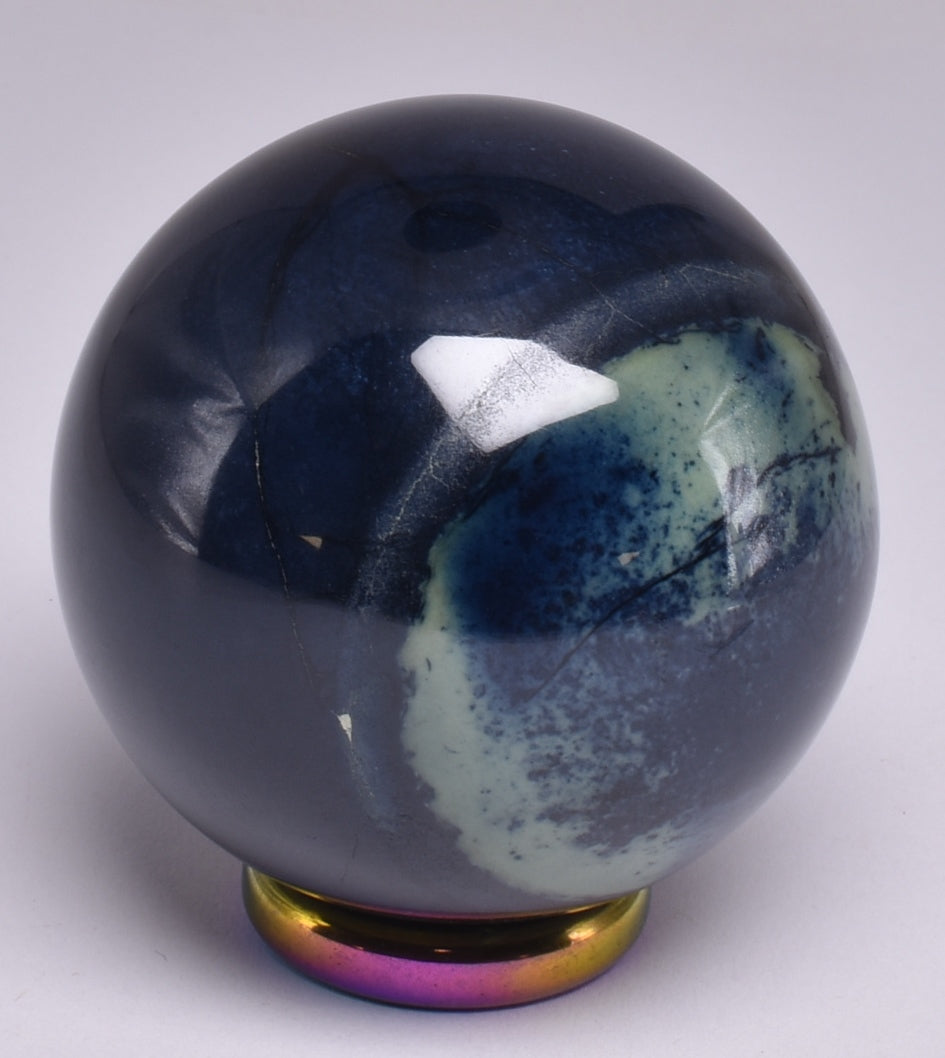 VIVIANITE  POLISHED MINERAL SPHERE P626