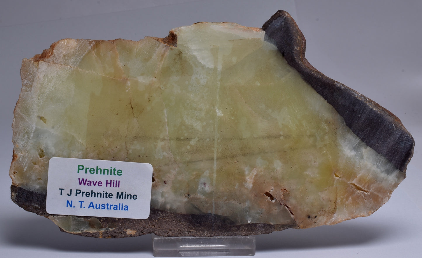 PREHNITE Polished, 199 grams, Wave Hill, AUSTRALIA S423