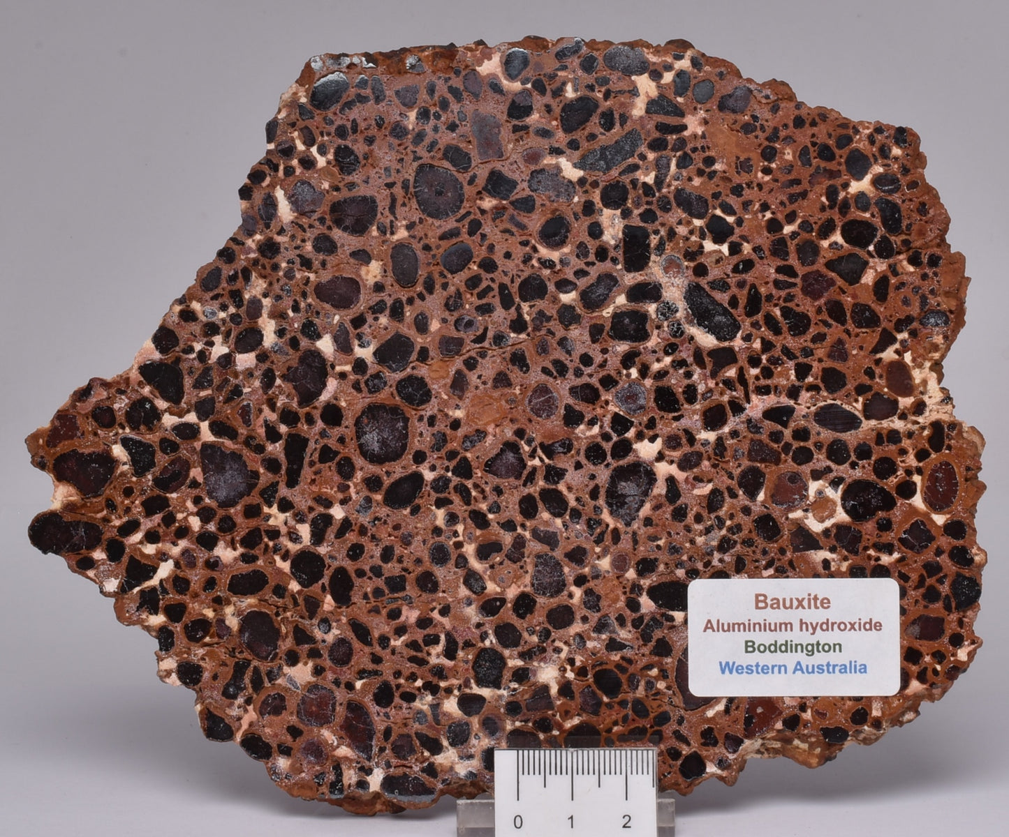 BAUXITE, Aluminium Hydroxide, Polished Slice, Australia S426