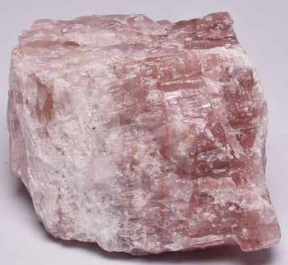 PEACH ARAGONITE NATURAL ROUGH ROCK R08