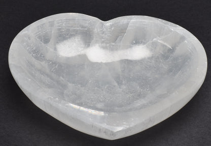 SELENITE HEART SHAPE BOWL 10 CM SE2