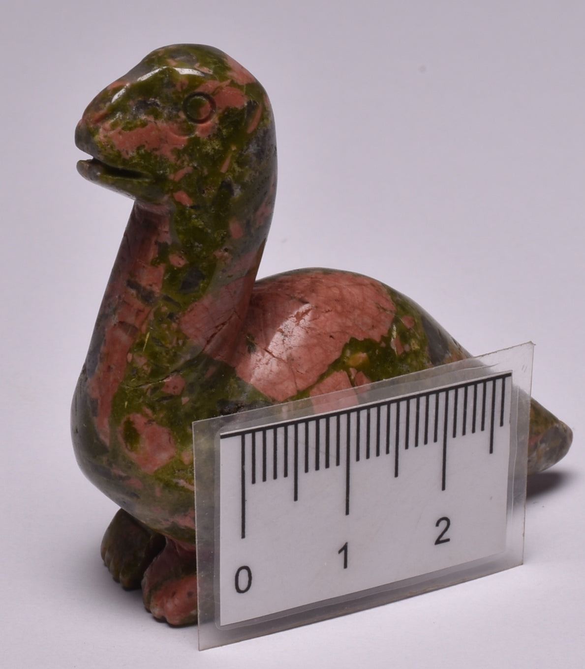 CRYSTAL UNAKITE DINOSAUR CARVING P43