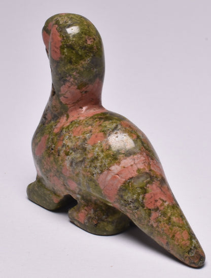 CRYSTAL UNAKITE DINOSAUR CARVING P45