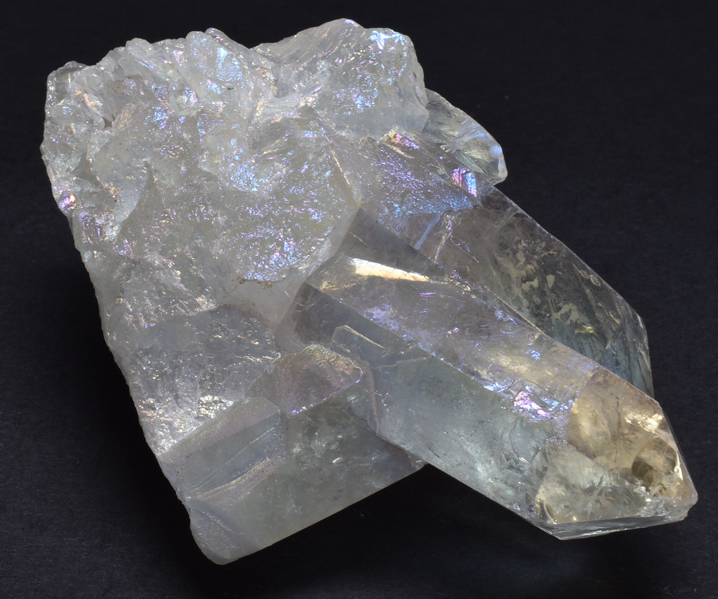 AURA COATED QUARTZ CLUSTER P34