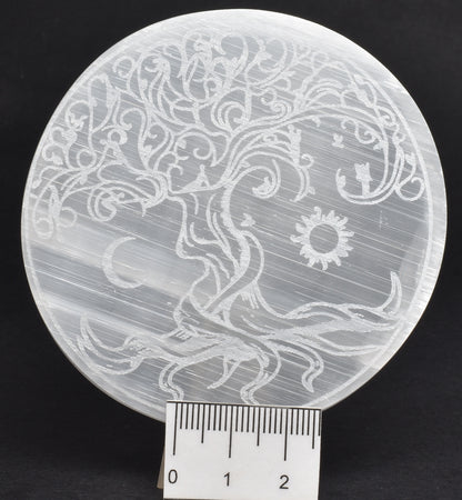 SELENITE TREE OF LIFE CHARGING PLATE SE22