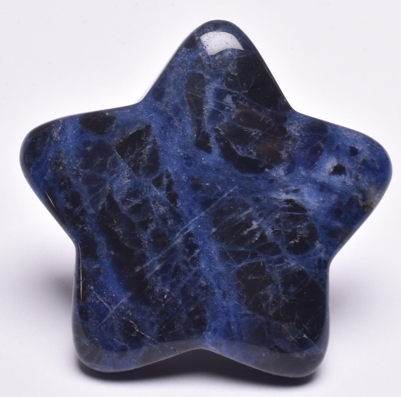 SODALITE CRYSTAL STAR CARVING P955