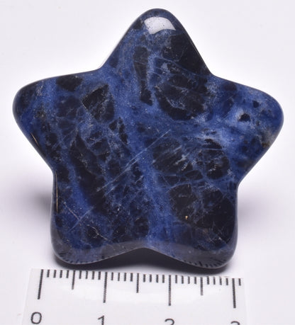 SODALITE CRYSTAL STAR CARVING P955