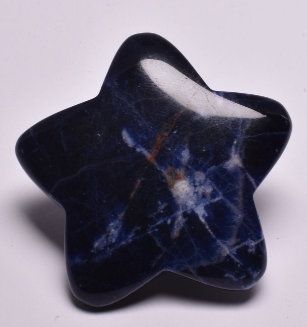 SODALITE CRYSTAL STAR CARVING P958