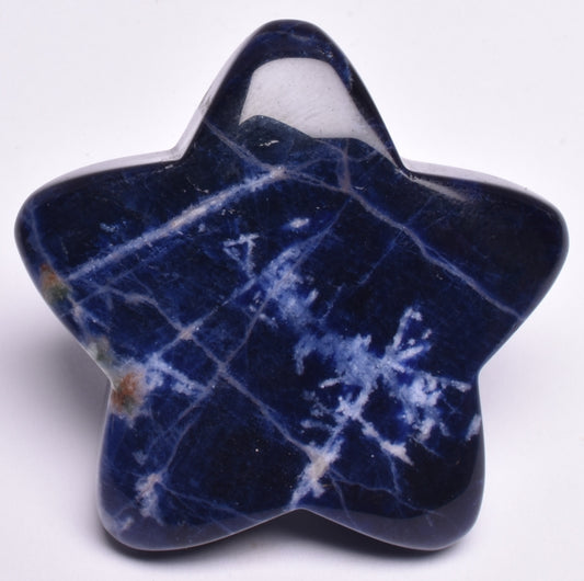 SODALITE CRYSTAL STAR CARVING P961