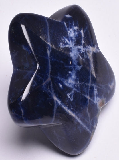 SODALITE CRYSTAL STAR CARVING P961