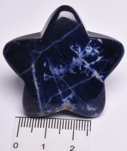 SODALITE CRYSTAL STAR CARVING P961