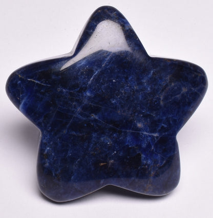 SODALITE CRYSTAL STAR CARVING P963