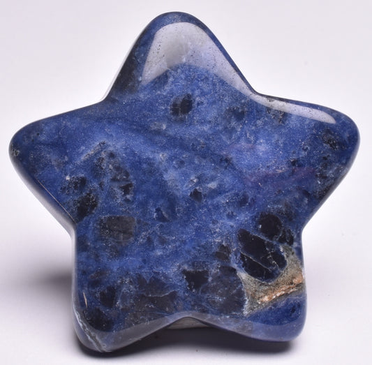 SODALITE CRYSTAL STAR CARVING P974