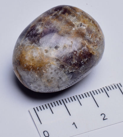 CHEVRON AMETHYST EGG TUMBLE P978