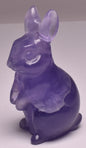 FLUORITE CRYSTAL RABBIT CARVING 5 cm P984