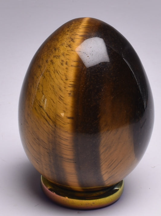 TIGER EYE POLISHED CRYSTAL EGG P1055