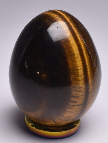 TIGER EYE POLISHED CRYSTAL EGG P1055