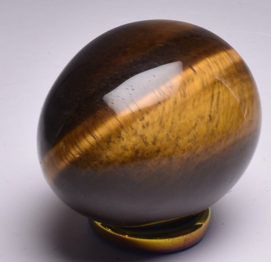 TIGER EYE POLISHED CRYSTAL EGG P1055