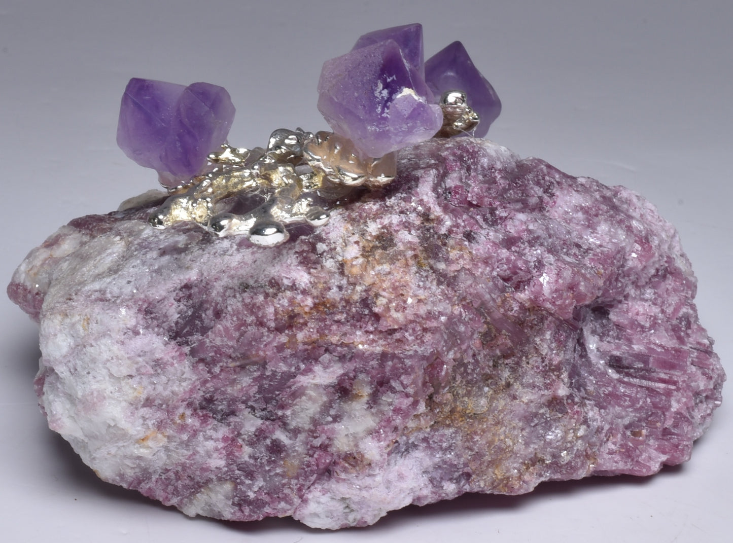 PINK TOURMALINE with AMETHYST TREE P1071