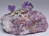 PINK TOURMALINE with AMETHYST TREE P1071