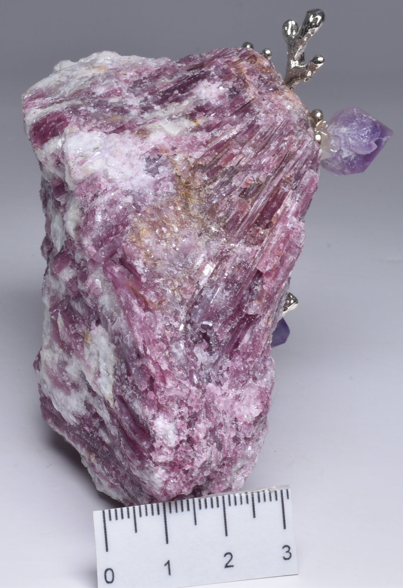 PINK TOURMALINE with AMETHYST TREE P1071