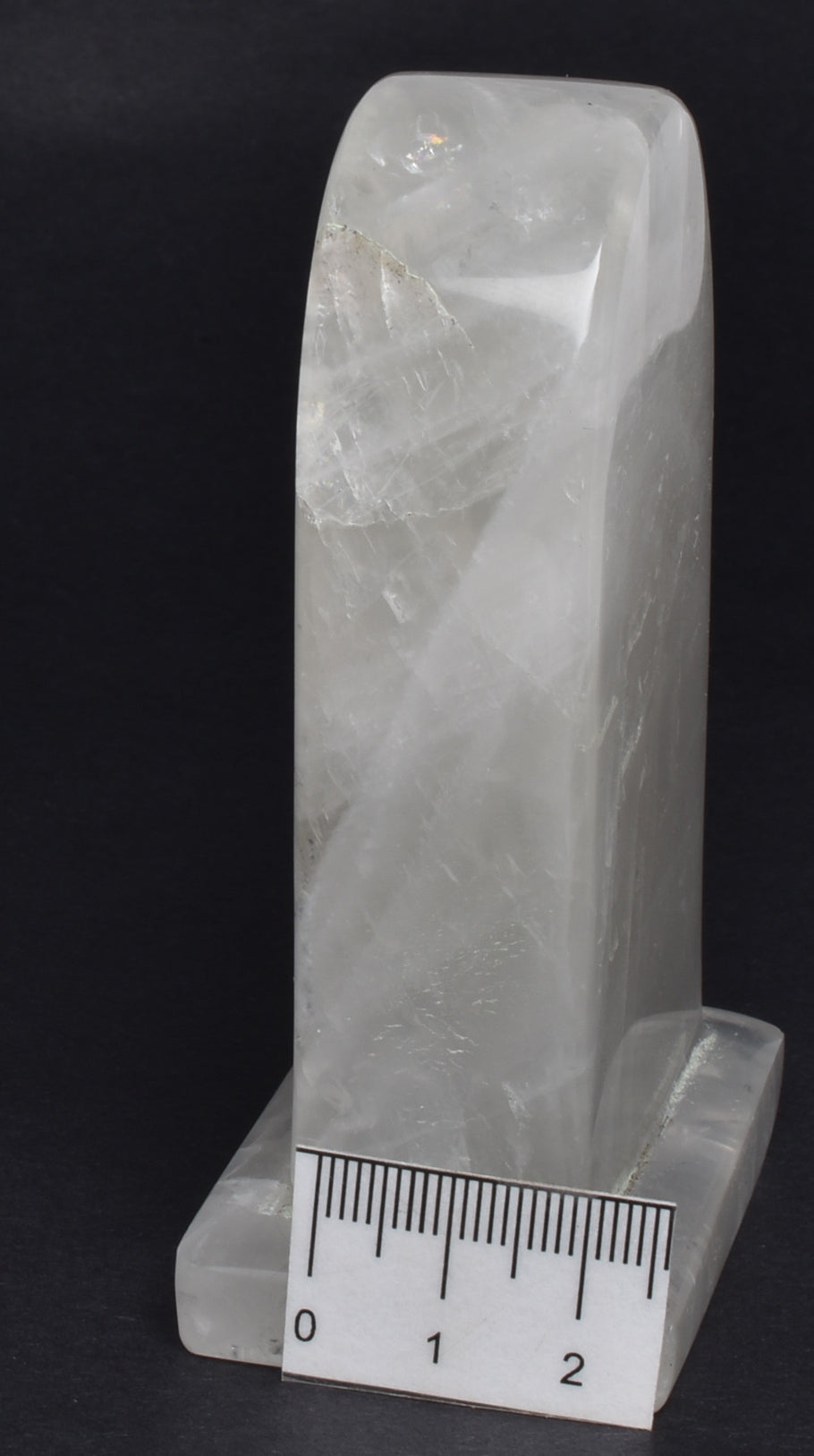 TOMBSTONE QUARTZ CRYSTAL CARVING P1131