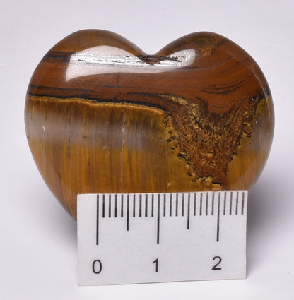 TIGER EYE CRYSTAL HEART CARVING P440