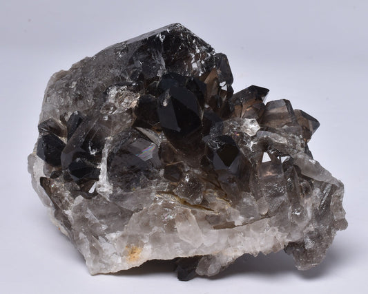 SMOKEY QUARTZ CRYSTAL POINT CLUSTER P433