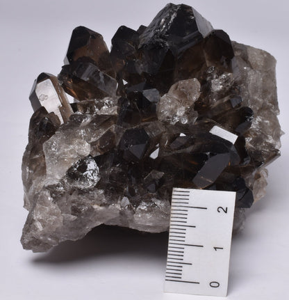 SMOKEY QUARTZ CRYSTAL POINT CLUSTER P433