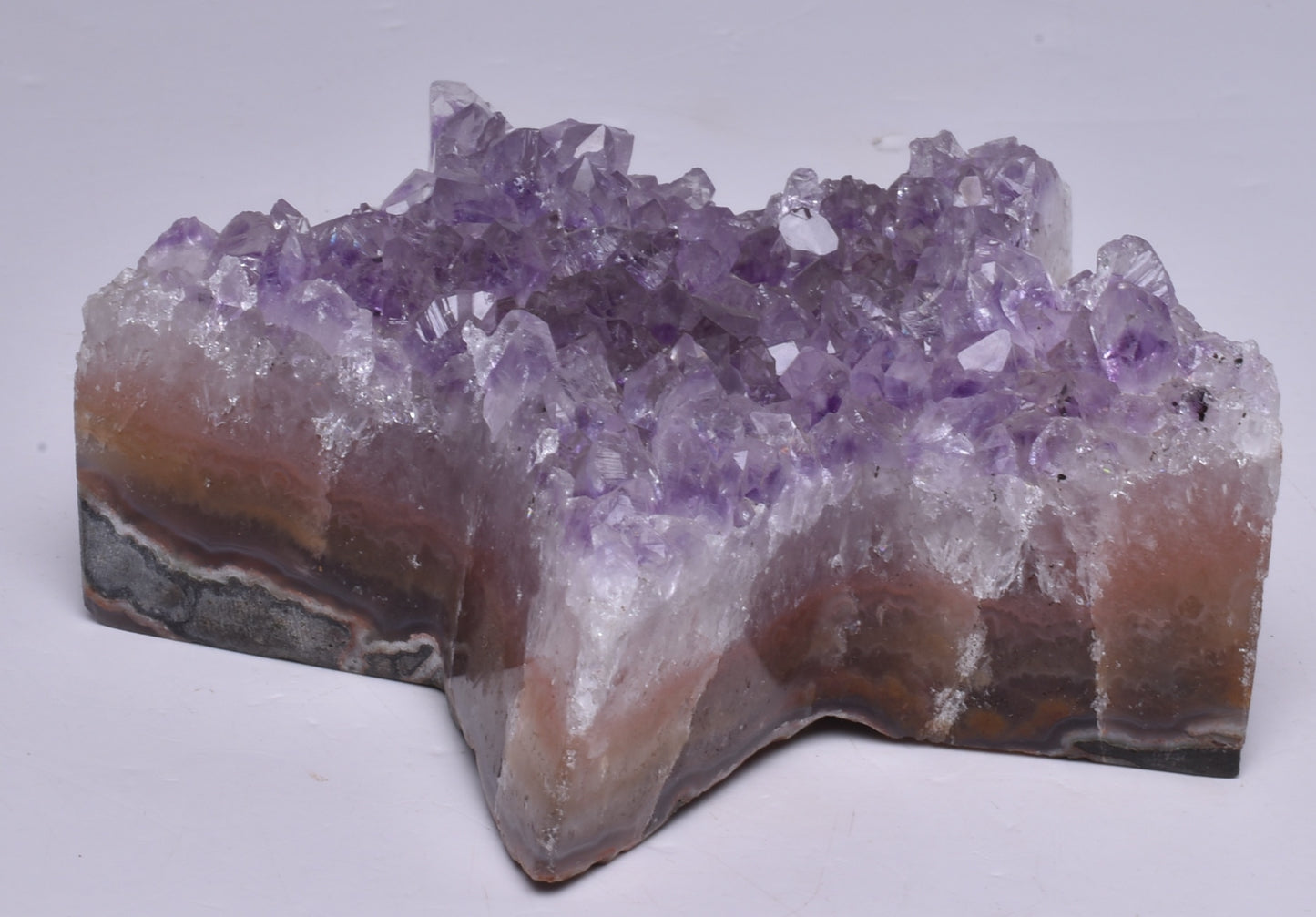 AMETHYST CLUSTER STAR CARVING P435