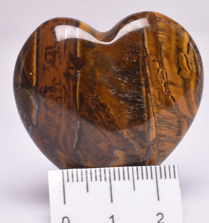 TIGER EYE CRYSTAL HEART CARVING P600