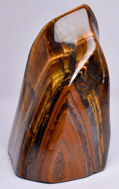 TIGER EYE CRYSTAL CARVED FLAME P17