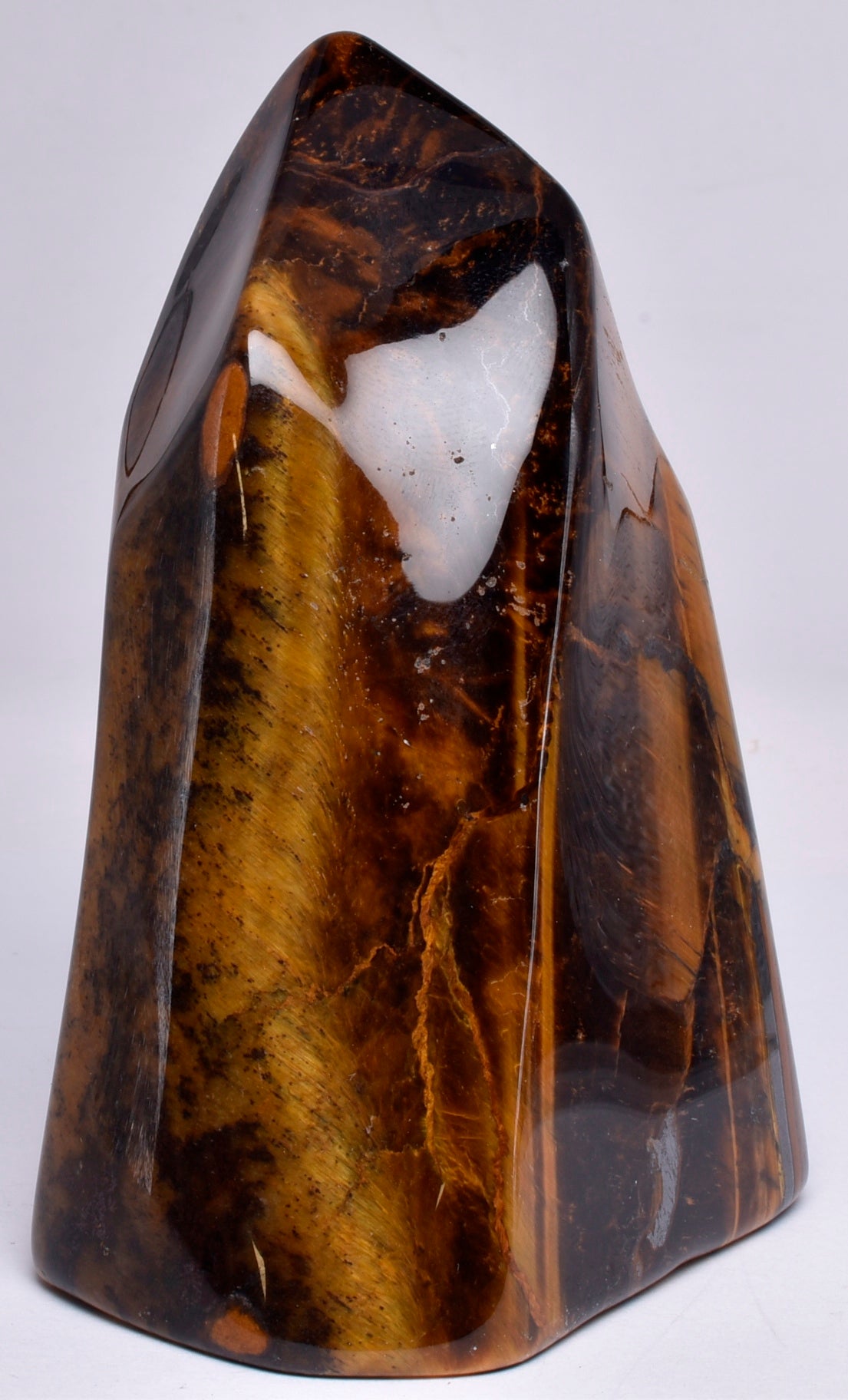 TIGER EYE CRYSTAL CARVED FLAME P17