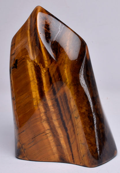 TIGER EYE CRYSTAL CARVED FLAME P17