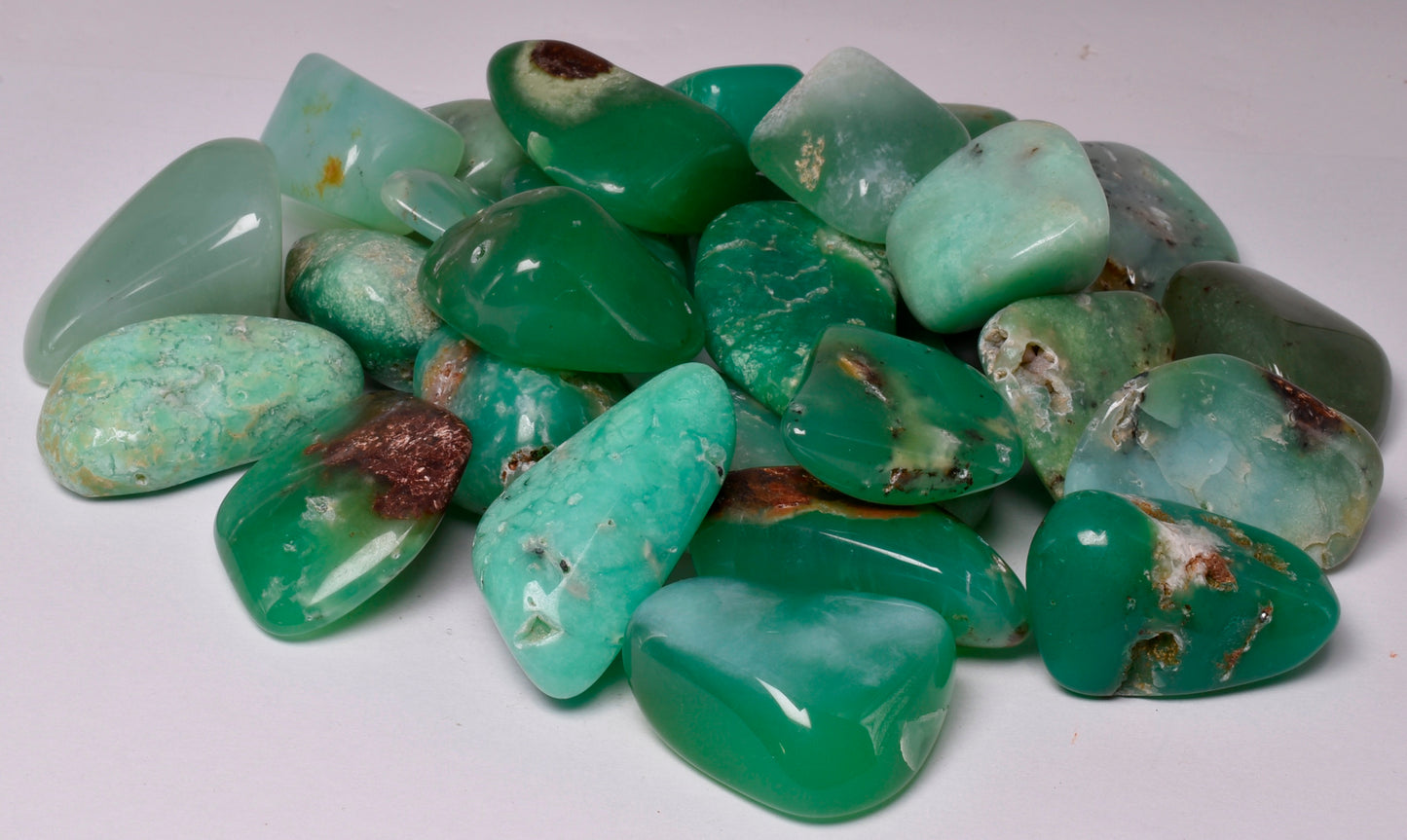 CHRYSOPRASE TUMBLES 500 grams P165