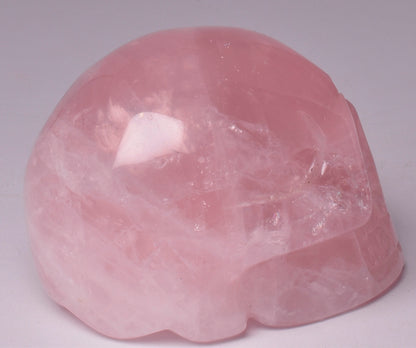 ROSE QUARTZ CRYSTAL CARVED SKULL P103