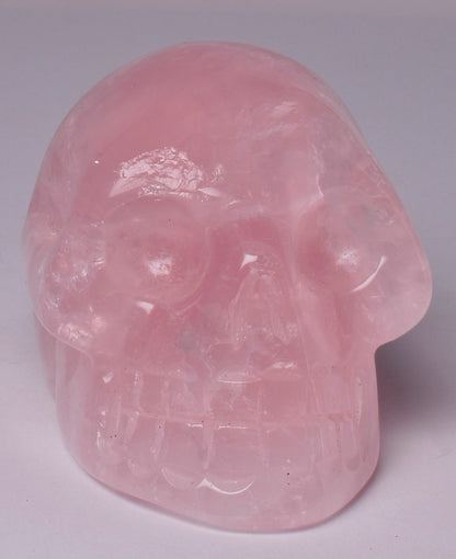 ROSE QUARTZ CRYSTAL CARVED SKULL P103