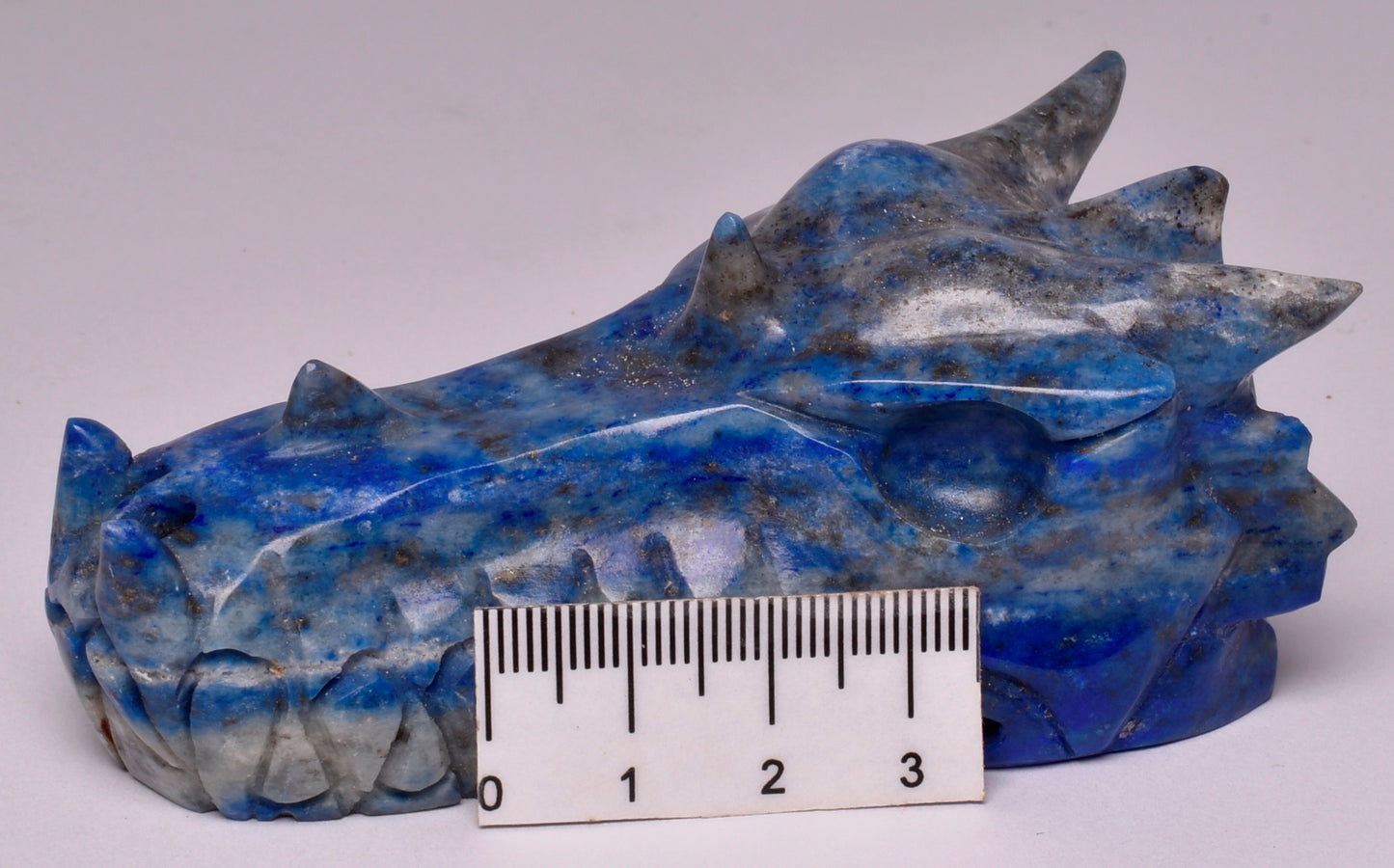 LAPIS LAZULI DRAGON HEAD CARVING P107