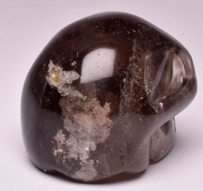 SMOKEY QUARTZ CRYSTAL CARVED SKULL P79