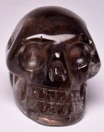 SMOKEY QUARTZ CRYSTAL CARVED SKULL P79