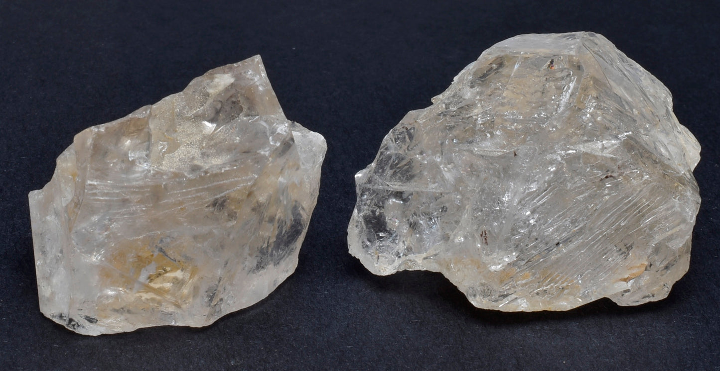 2 x ELESTIAL NATURAL QUARTZ CRYSTALS P195