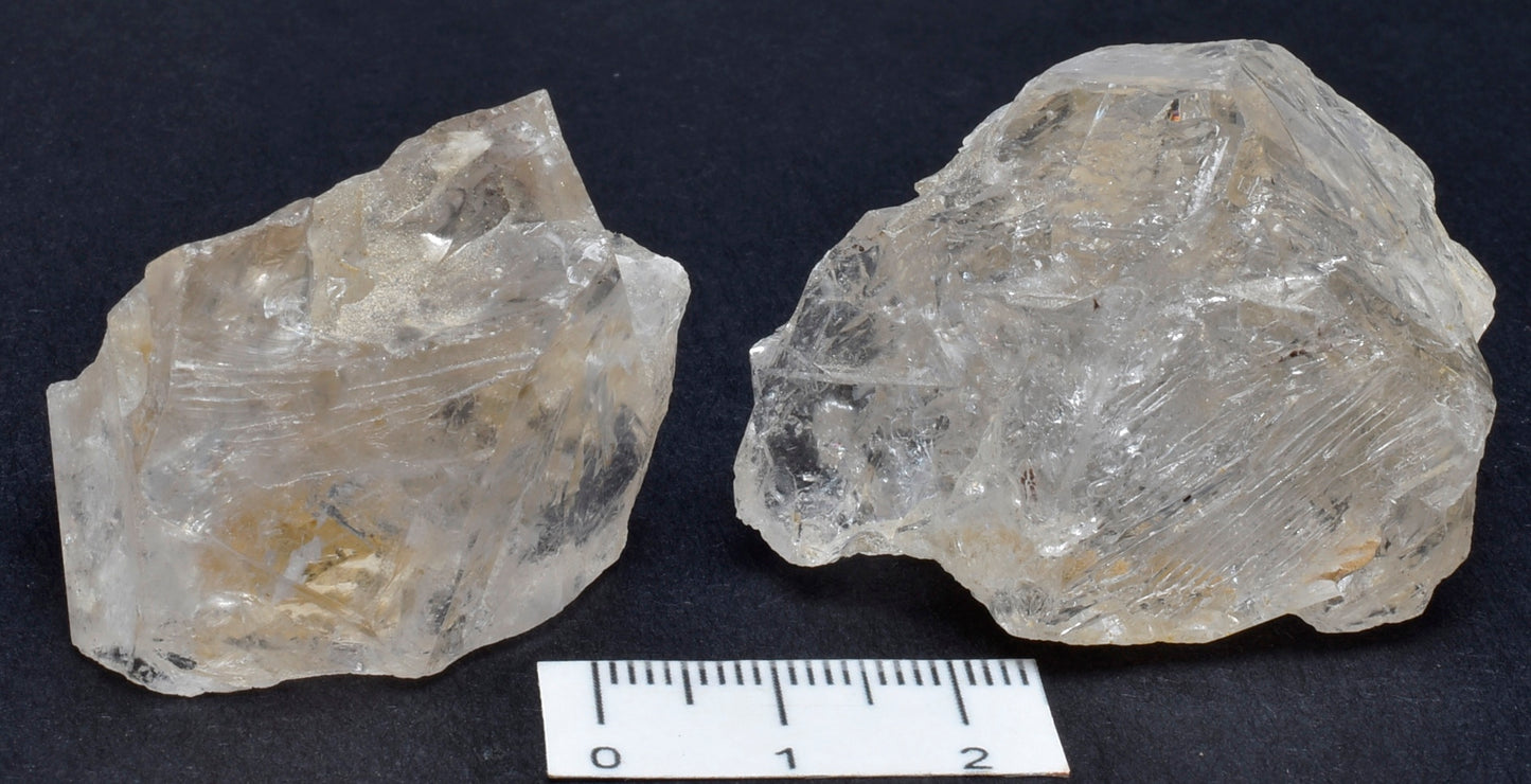 2 x ELESTIAL NATURAL QUARTZ CRYSTALS P195