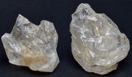 2 x ELESTIAL NATURAL QUARTZ CRYSTALS P195