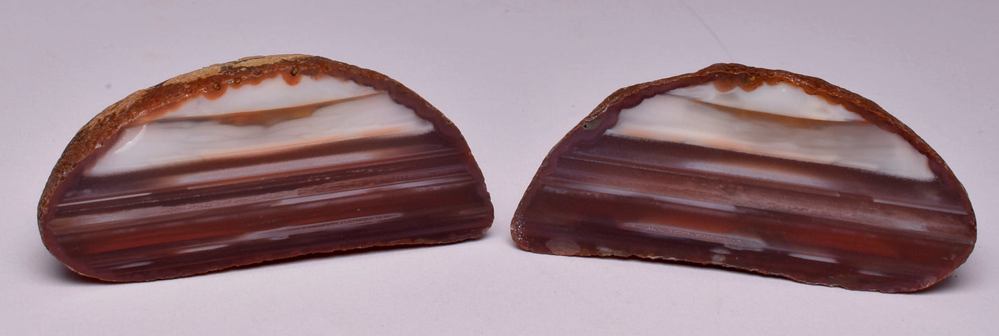 AGATE CREEK, Polished AGATE Pair, AUSTRALIA S245