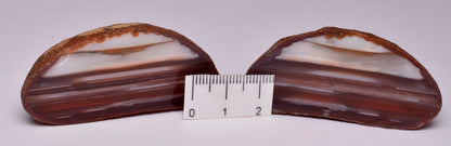 AGATE CREEK, Polished AGATE Pair, AUSTRALIA S245