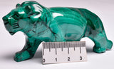 MALACHITE CRYSTAL LION CARVING