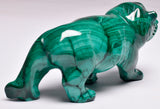 MALACHITE CRYSTAL LION CARVING